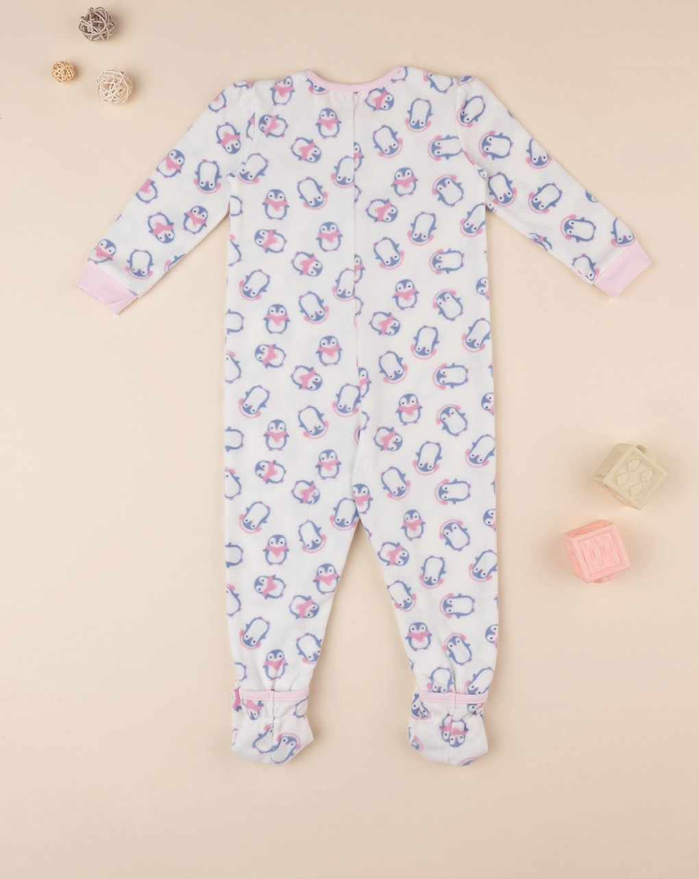 Pijama polar para niña "pingüinos - Prénatal
