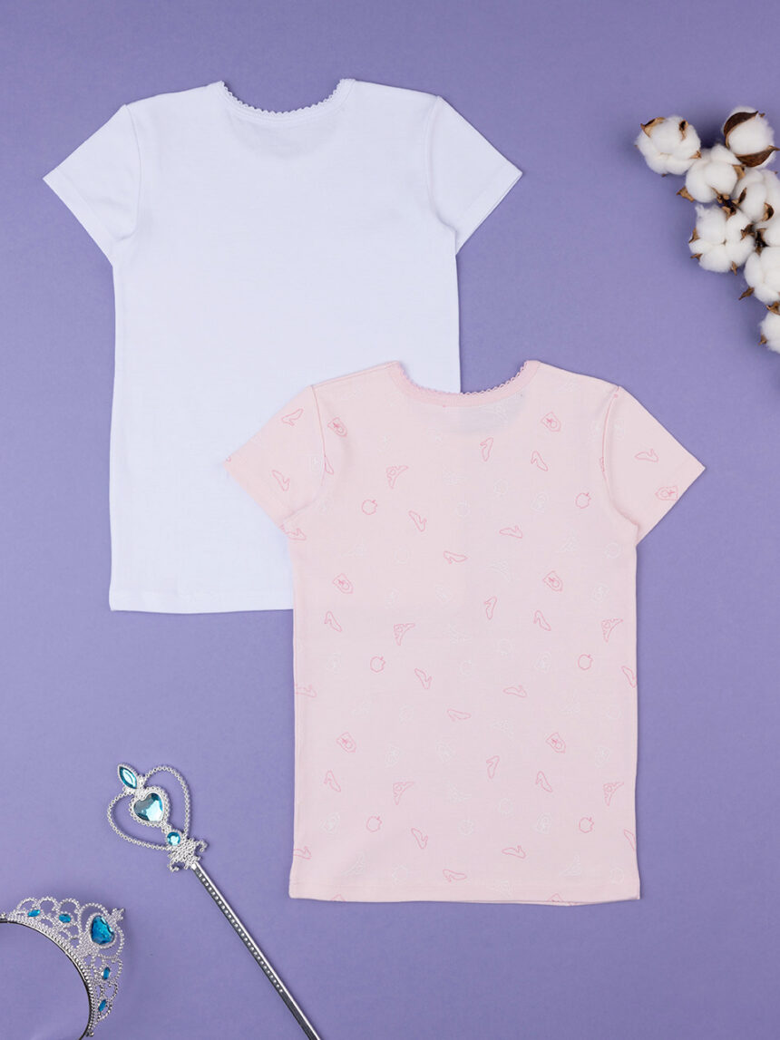 Pack 2 camiseta niña "principesse" algodón orgánico - Prénatal