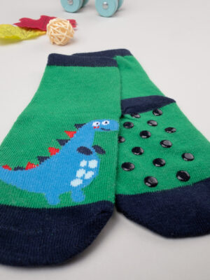 Antideslizante para bebés "dinosaurio" verde - Prénatal