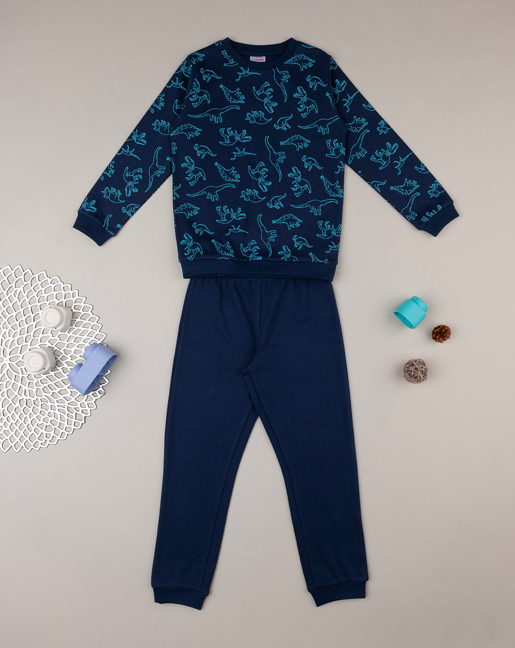 Pijama "dinosaurio" azul bebé - Prénatal