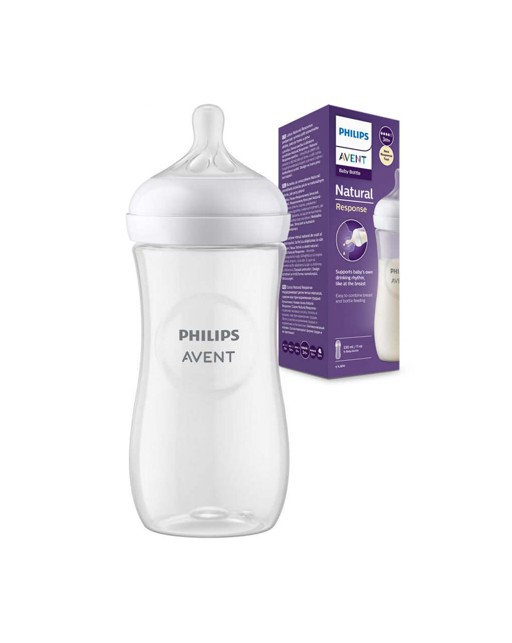 Compra Philips Avent Natural Response Baby Bottle 3m+ 330ml · USA (Español)