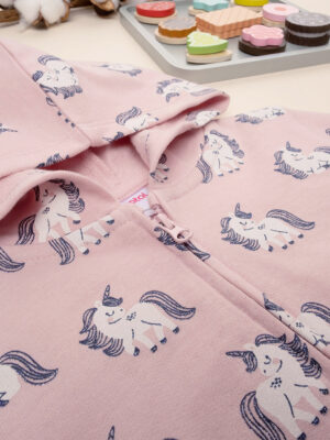 Sudadera rosa 'unicorns' de niña - Prénatal