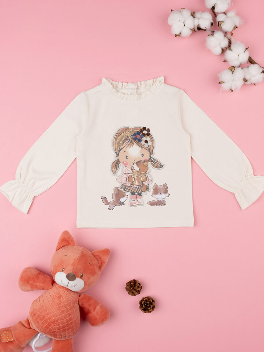 Camiseta niña nata estampada - Prénatal