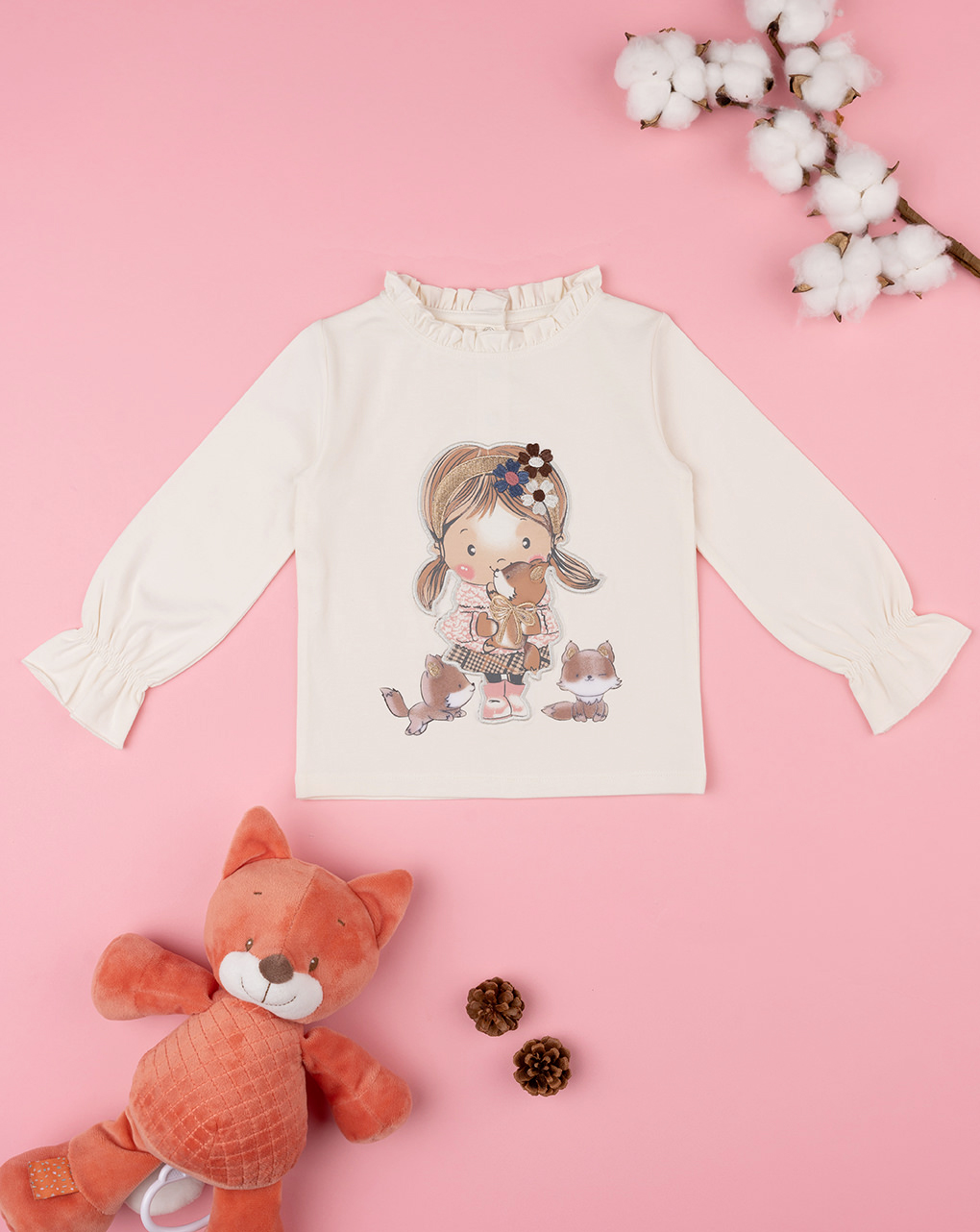Camiseta niña nata estampada - Prénatal
