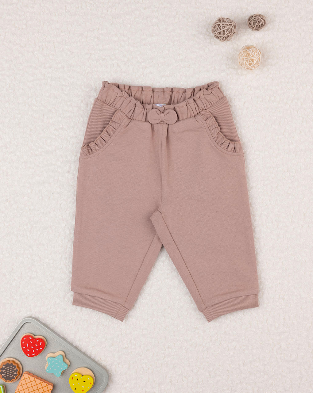 Pantalón polar beige bebé niña - Prénatal