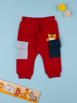 Pantalón polar rojo para bebé - Prénatal