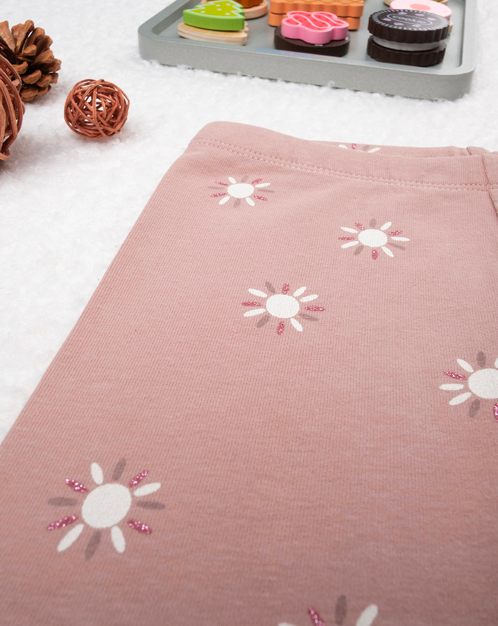 Leggings de punto niña beige - Prénatal