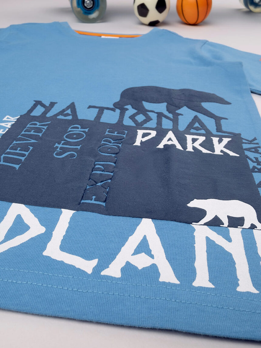 Camiseta "national park" azul bebé - Prénatal