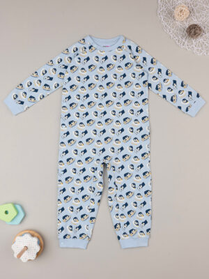 Pijama "pingüinos" azul bebé - Prénatal