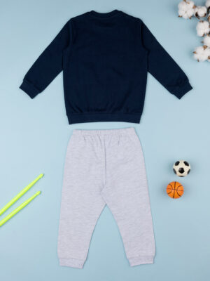 Pijama azul bebé/gris - Prénatal