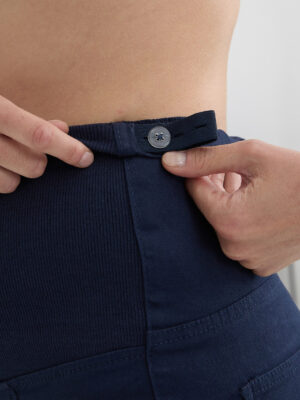 Pantalón premamá con cintura alta de canalé - Prénatal