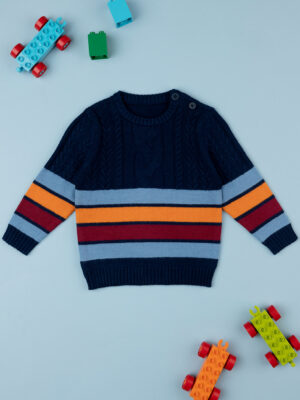 Jersey de tricot a rayas de colores para niño - Prénatal