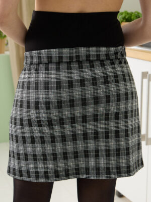 Minifalda premamá de cuadros - Prénatal