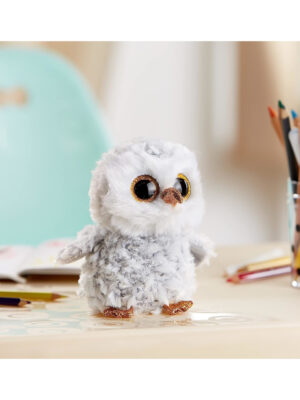 Owlette el pequeño búho con brillantes ojos dorados - peluche 15 cm - ty beanie boos - TY