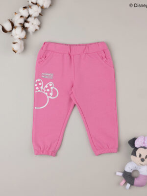 Pantalón de chándal rosa "minnie" de niña - Prénatal