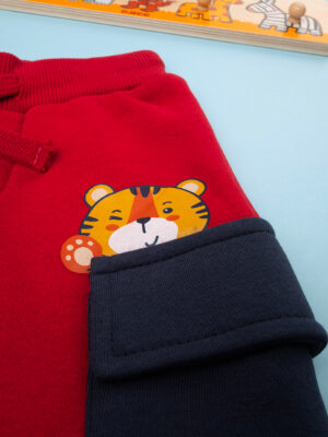 Pantalón polar rojo para bebé - Prénatal