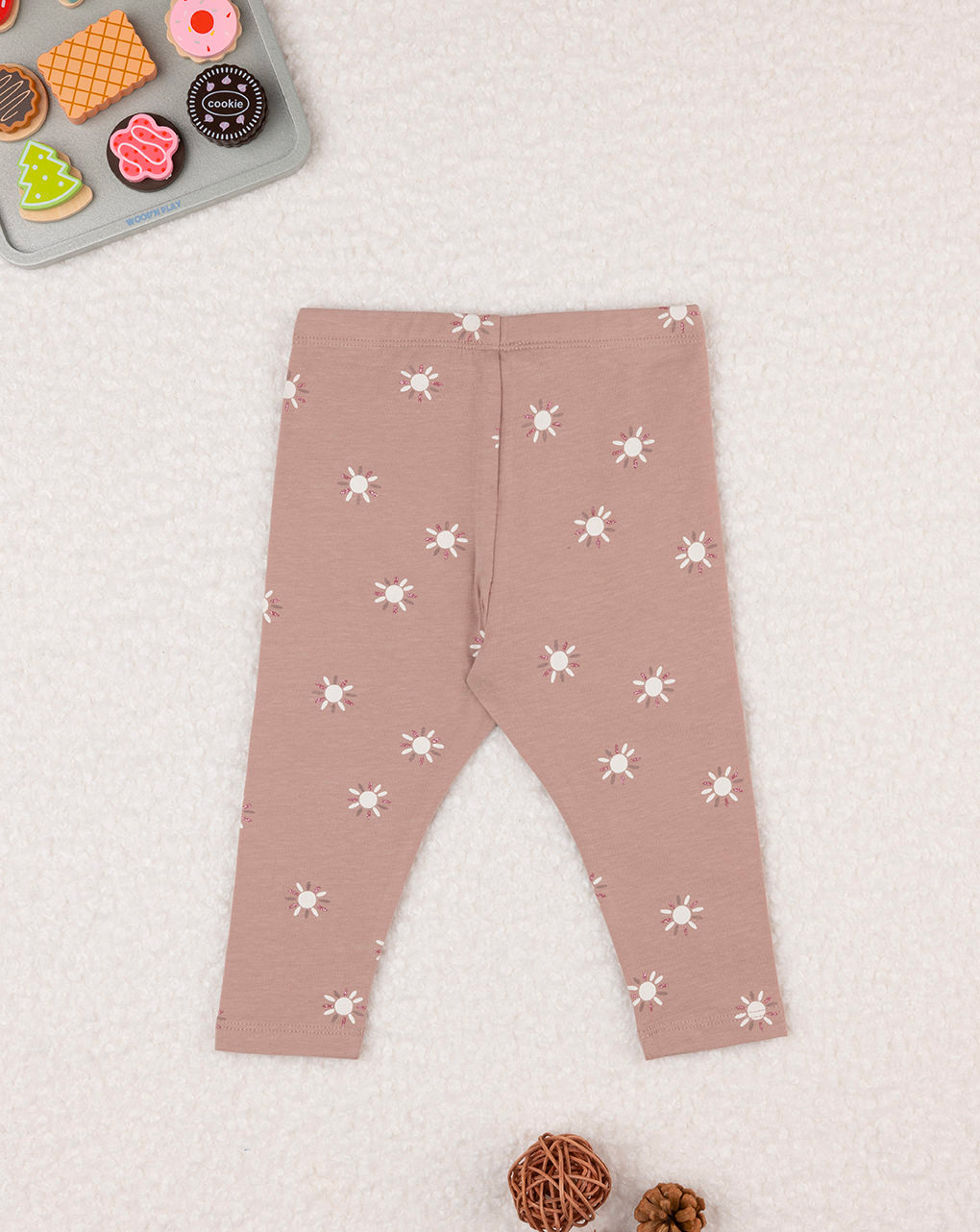 Leggings de punto niña beige - Prénatal