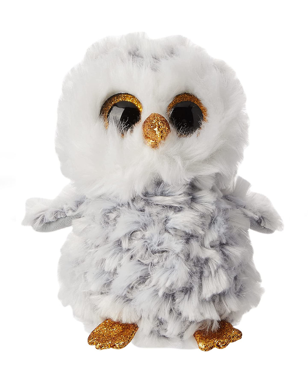 Owlette el pequeño búho con brillantes ojos dorados - peluche 15 cm - ty beanie boos - TY