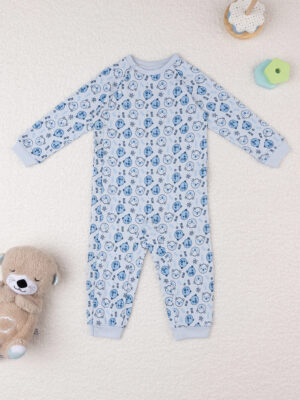 Pijama de una pieza gris bebé "osos - Prénatal