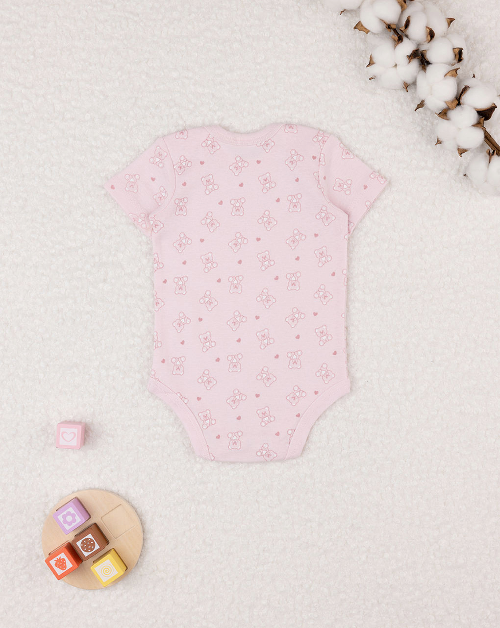 Body niña rosa "teddy" - Prénatal