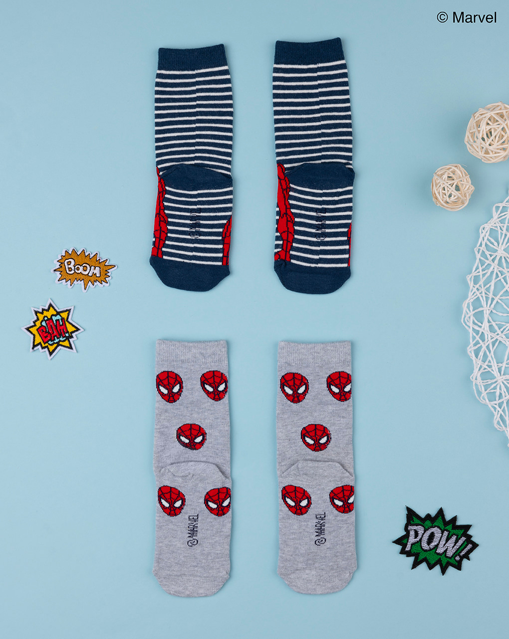 Lote de 2 calcetines "spiderman" para niños - Prénatal