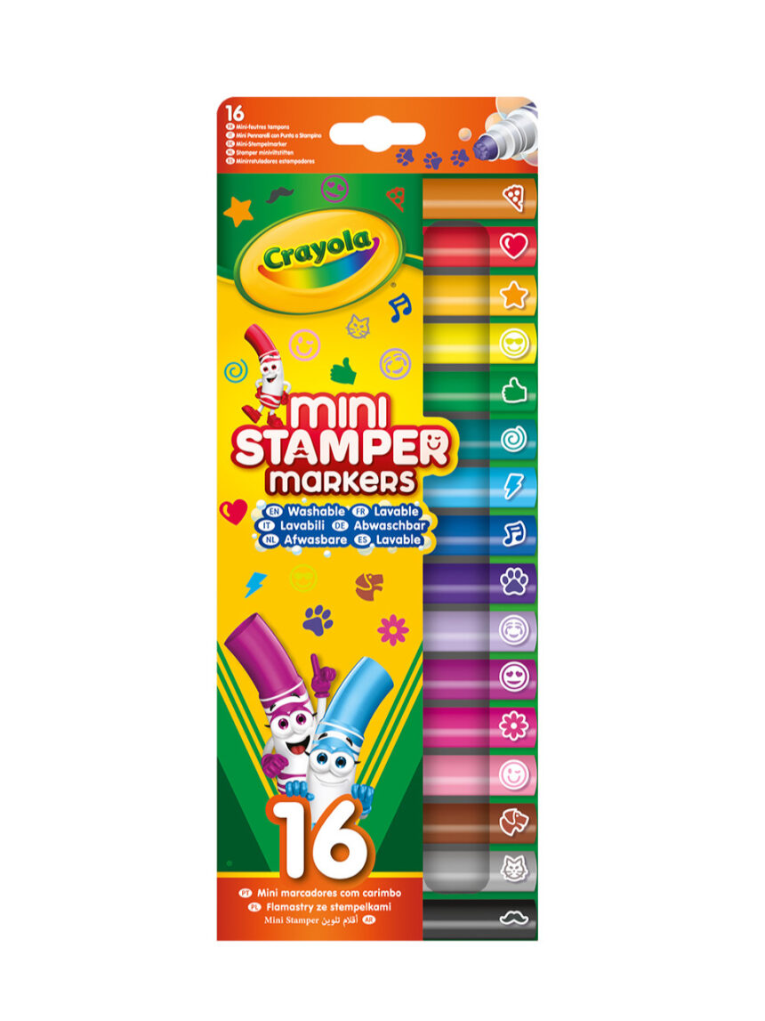 16 marcadores lavables para plantillas pip squeaks - crayola - Crayola