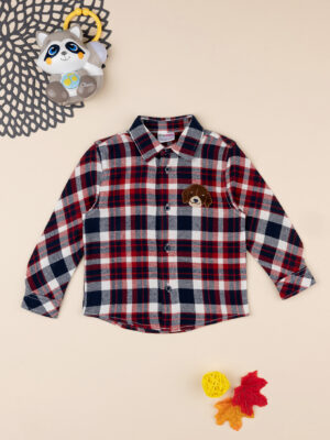 Camisa de cuadros de manga larga para niño - Prénatal