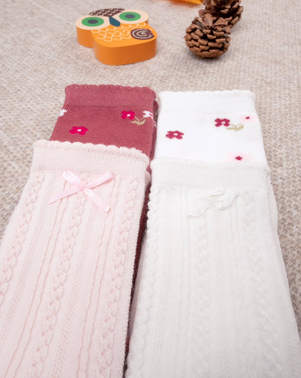 Pack 4 calcetines suaves para bebé - Prénatal