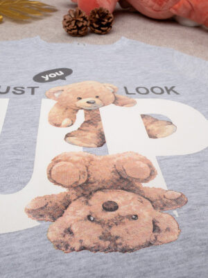 Camiseta infantil "teddy" gris - Prénatal