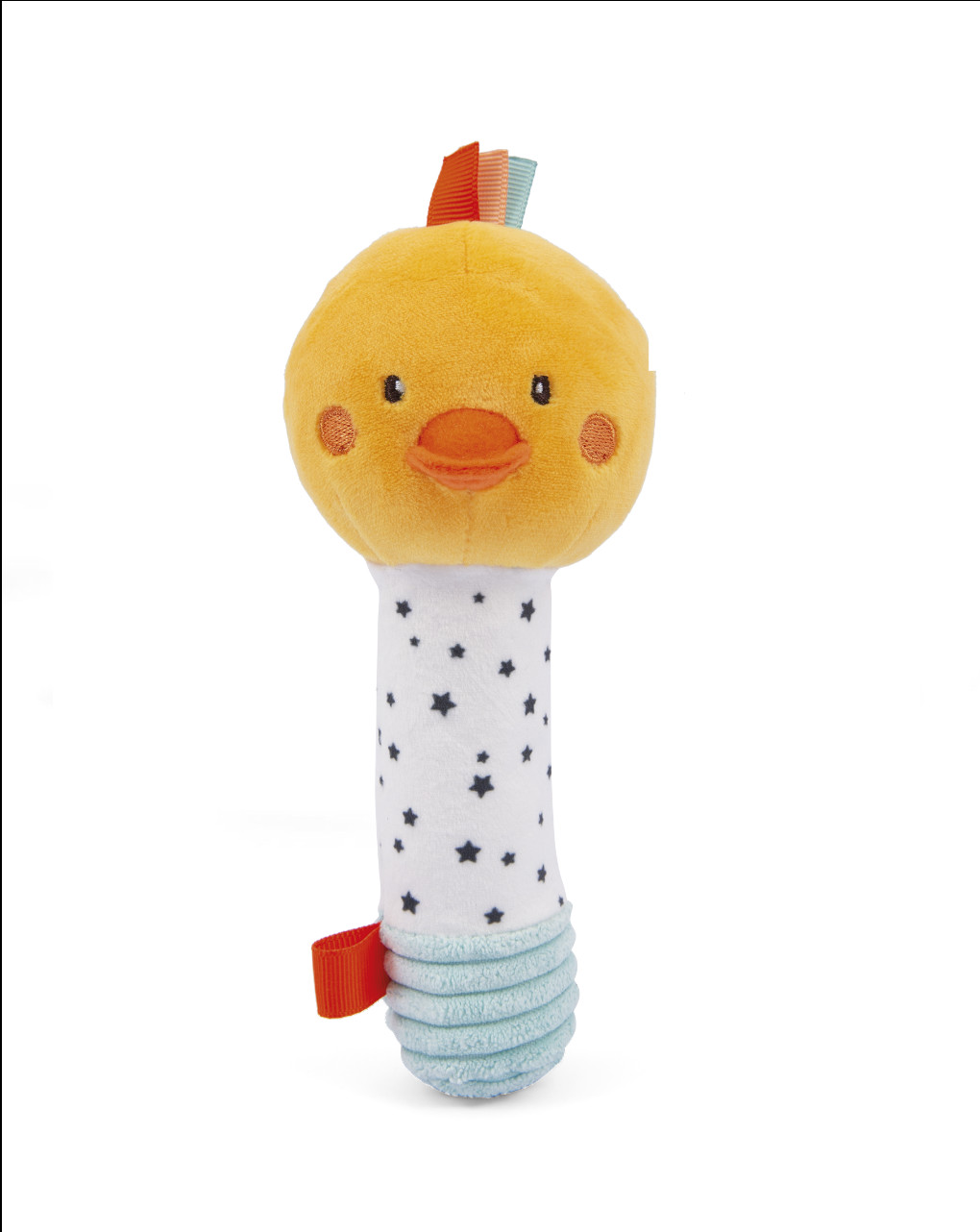 Ducky duck squeaker sonajero - peluches - Baby Smile