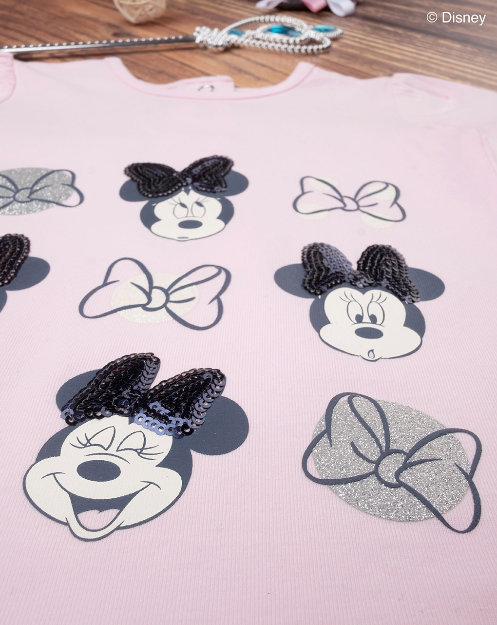 Camiseta disney minnie rosa de manga larga para niña - Prénatal