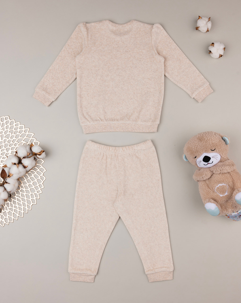 Pijama de chenilla de 2 piezas para niña - Prénatal