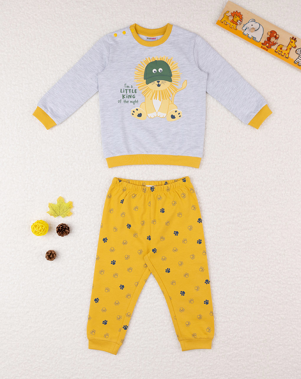 Pijama largo de 2 piezas para niño "lion - Prénatal
