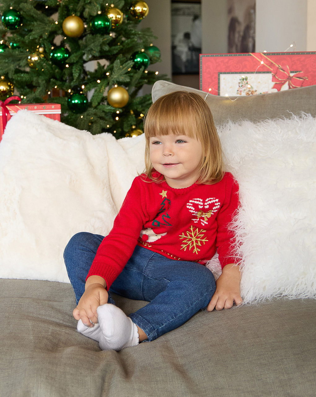 Jersey de navidad para niña - Prénatal Store Online