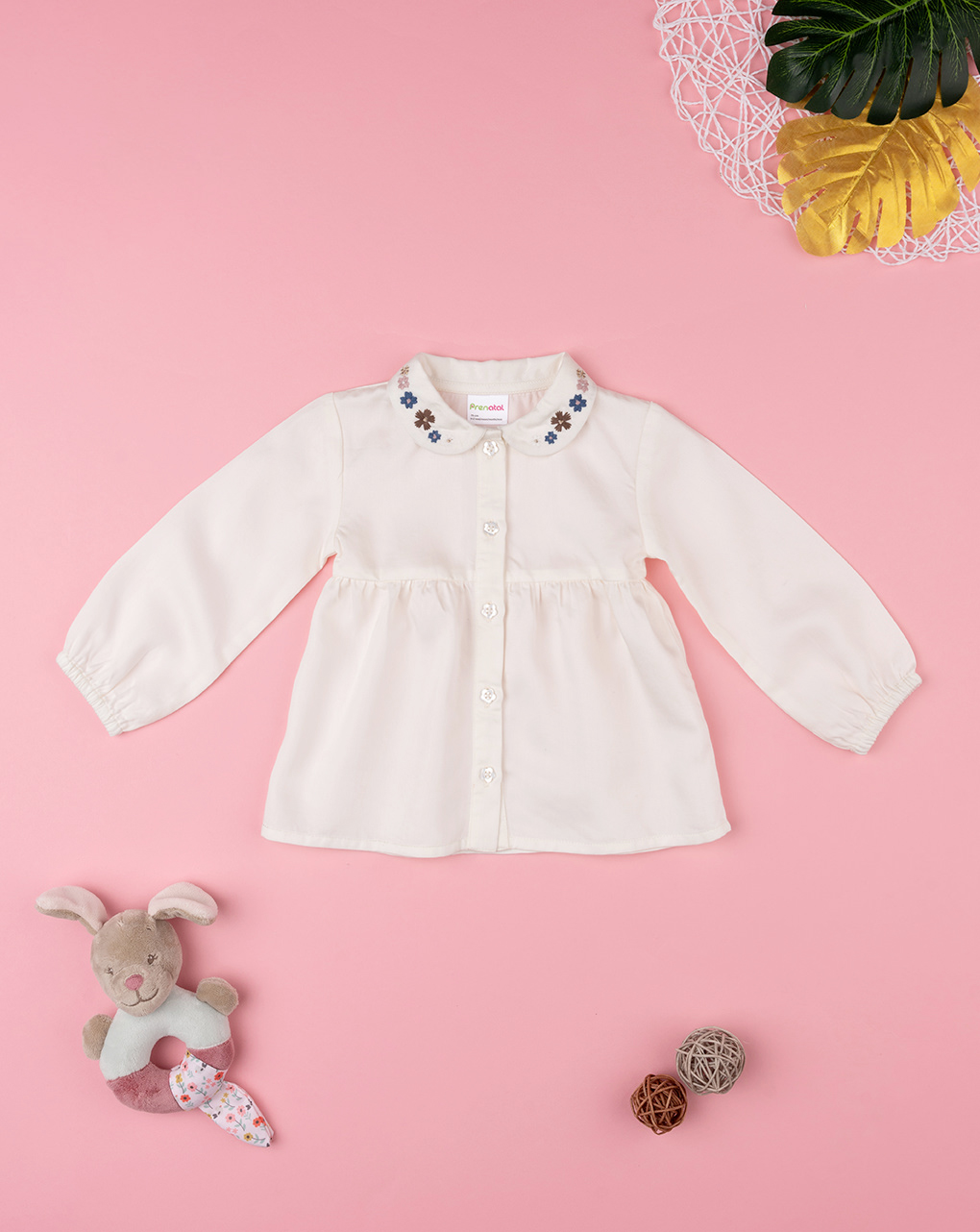 Camisa blanca de niña - Prénatal