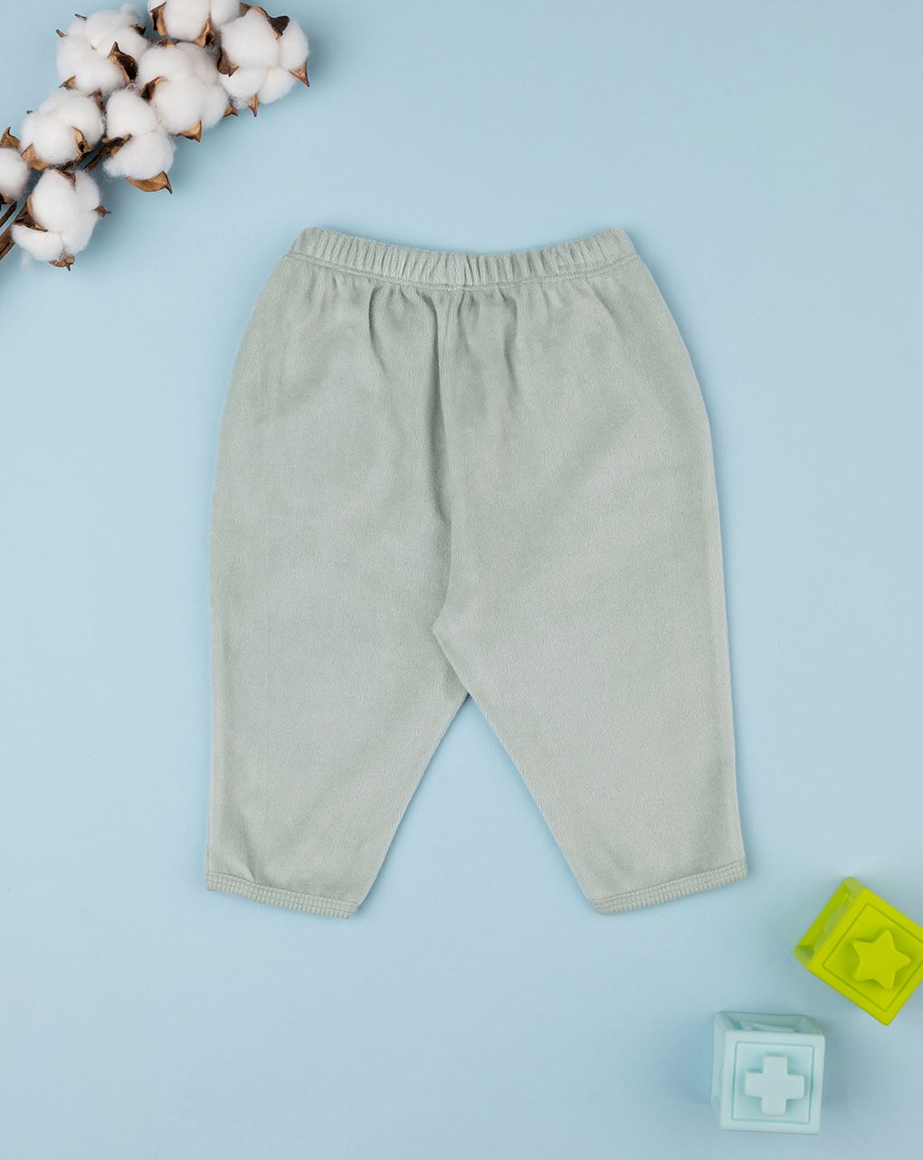 Pantalón de chenilla verde bebé - Prénatal