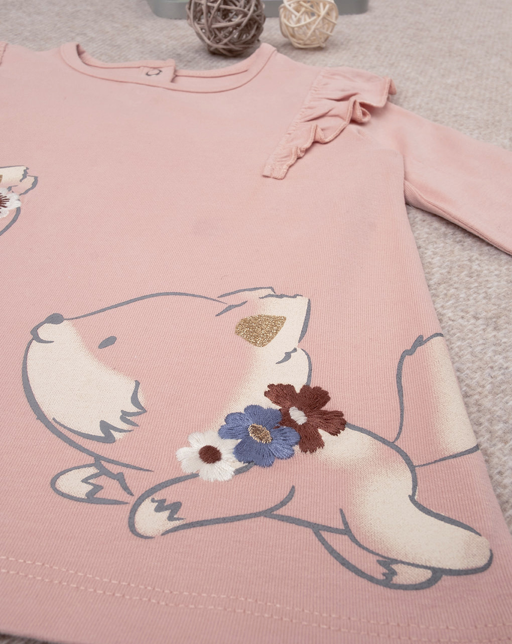 Camiseta niña rosa "zorro" - Prénatal