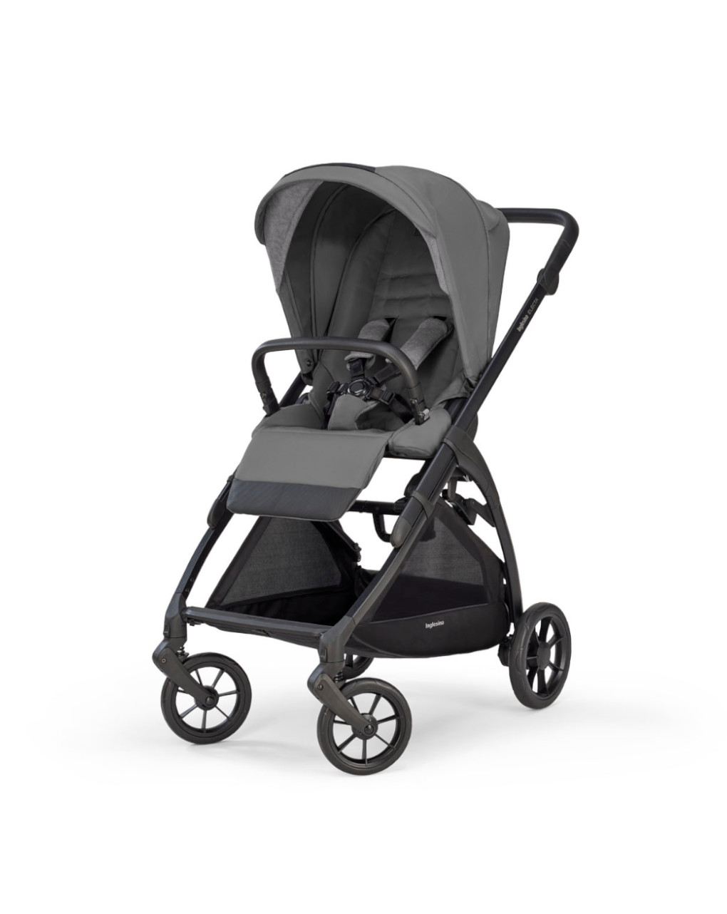 Electa system quattro con asiento cabina - color chelsea grey chassis total black - inglesina - Inglesina