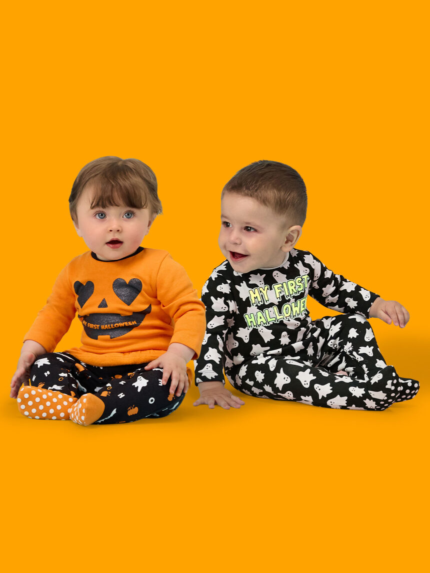 Pijama de halloween para recién nacido con letras luminosas - Prénatal