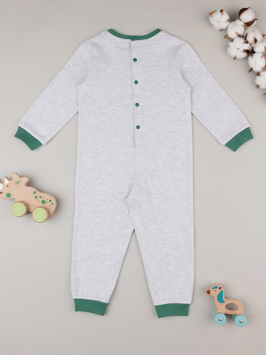 Pijama para bebé "dino" gris - Prénatal