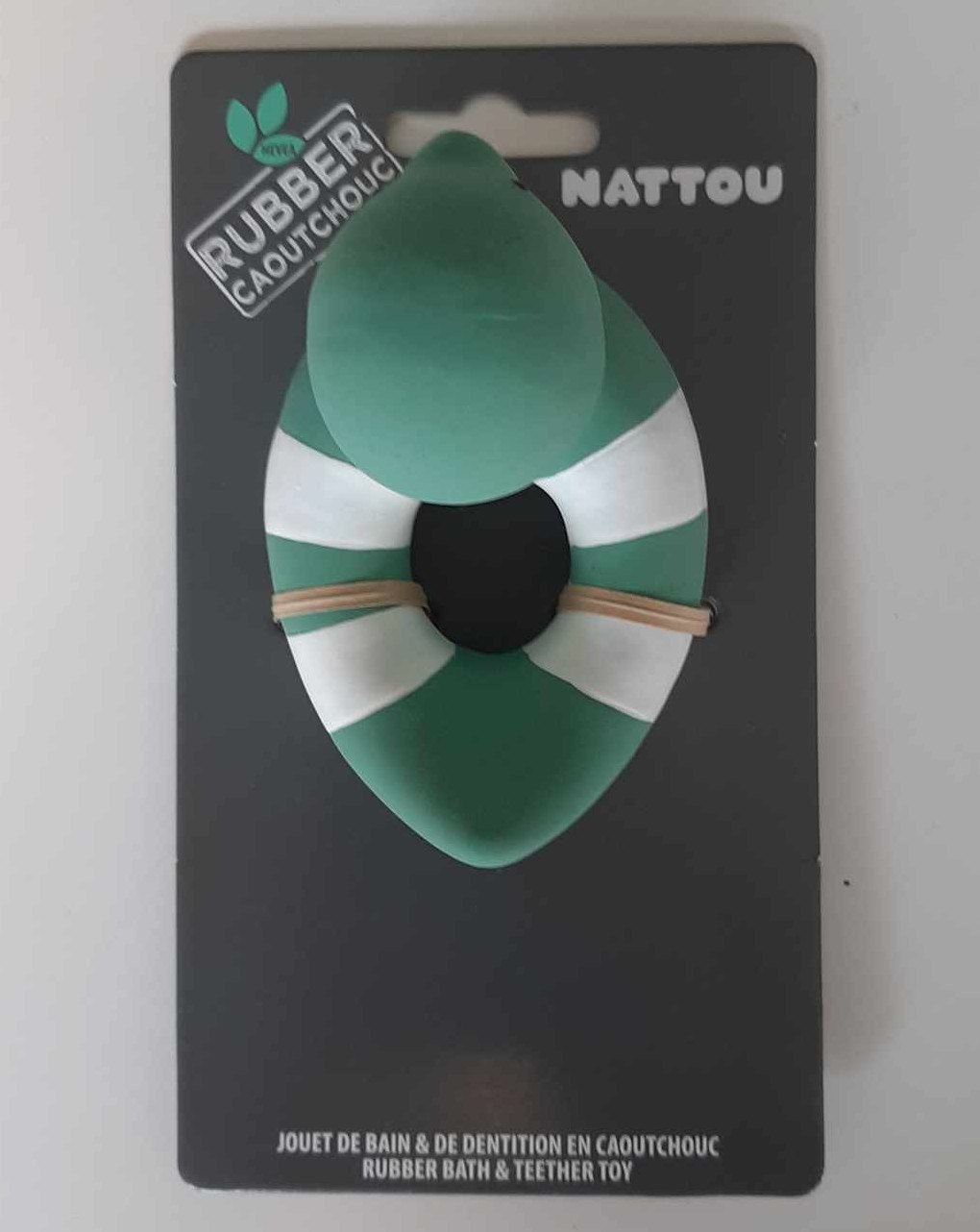 Pato de goma verde - nattou - Nattou