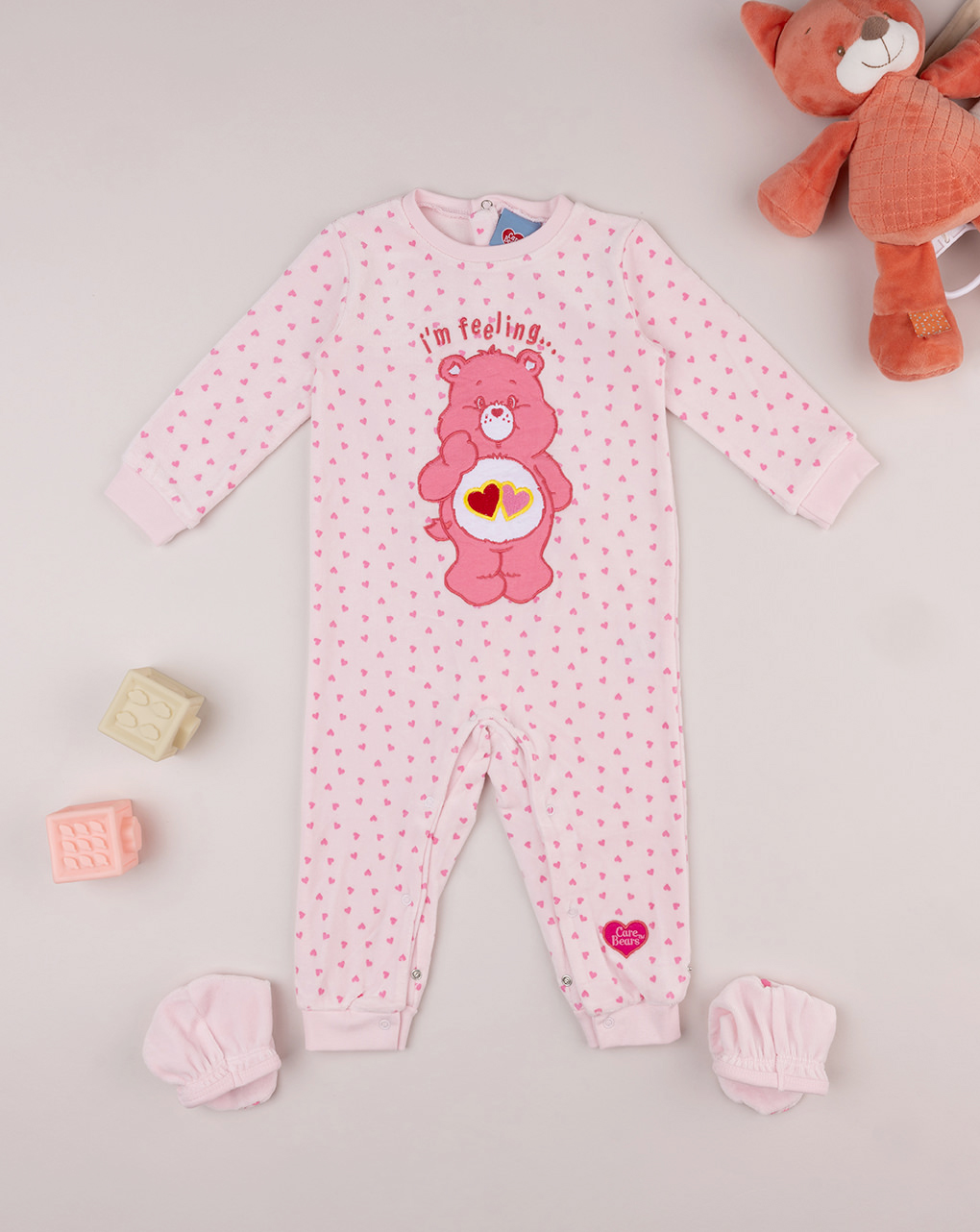 Pijama de chenilla para bebé niña "osito de peluche - Prénatal