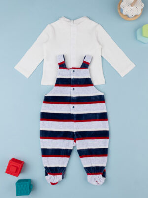 Conjunto de chenilla "rojo y azul" para recién nacido - Prénatal