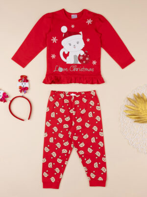 Pijama de navidad de dos piezas para niña - Prénatal