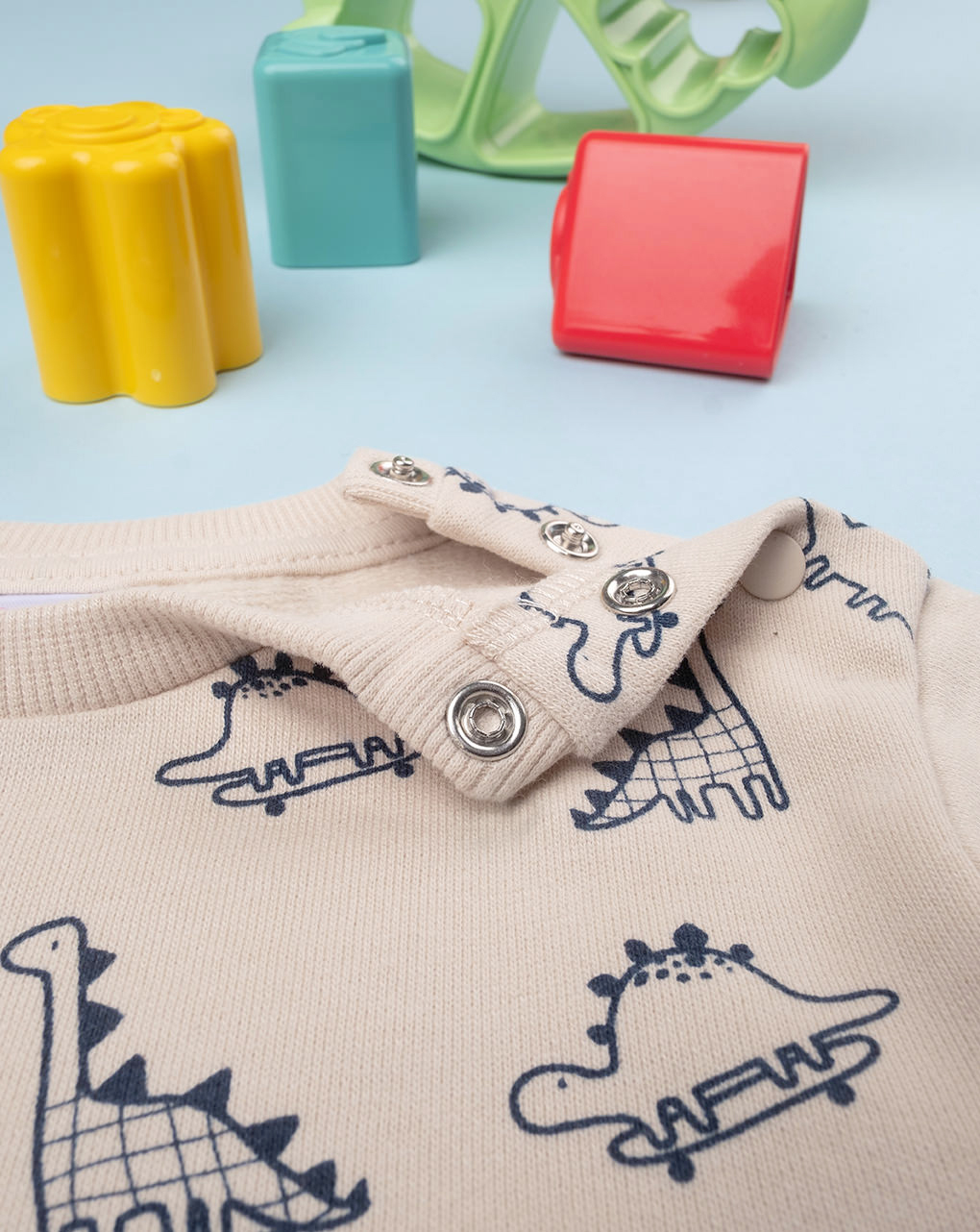 Sudadera beige de bebé con estampado allover - Prénatal