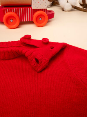 Jersey de punto rojo para bebé - Prénatal