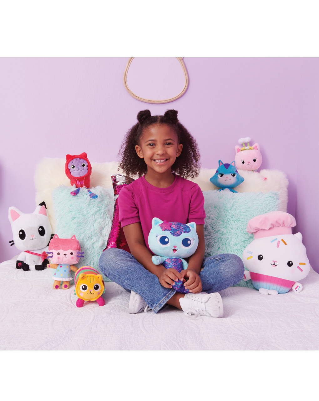 Gabby's dollhouse peluche gato 35 cm sonidos y luces - spin master - GABBY