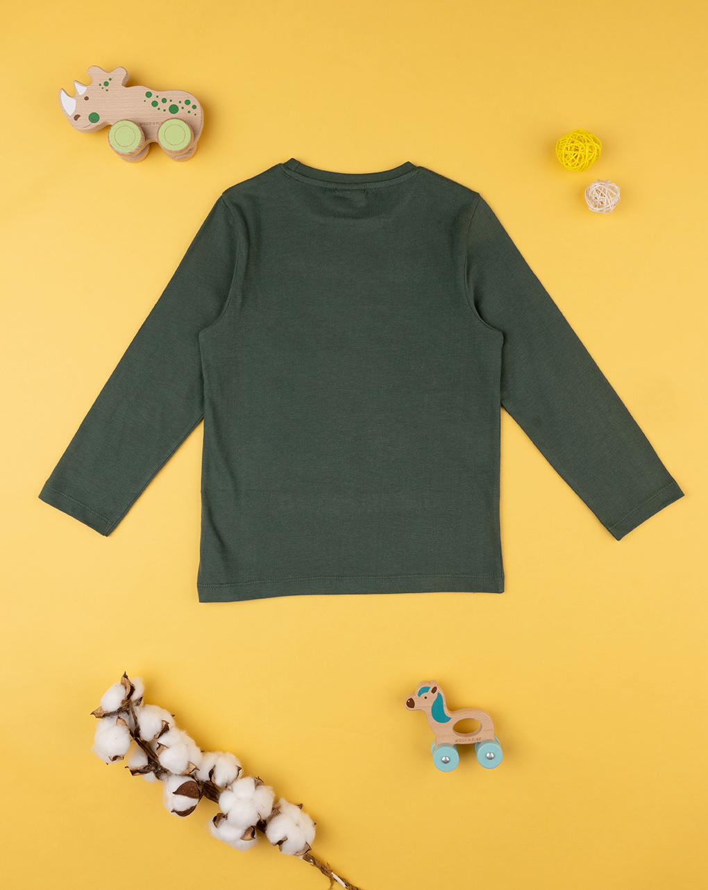 Camiseta verde 'jurassic' de manga larga para niño - Prénatal