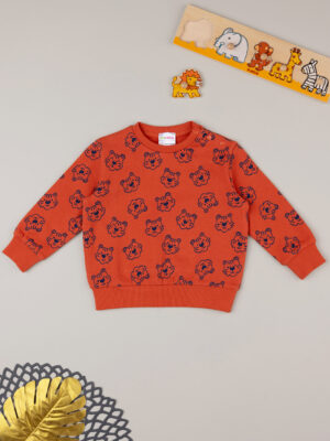Sudadera roja para bebé con estampado allover - Prénatal