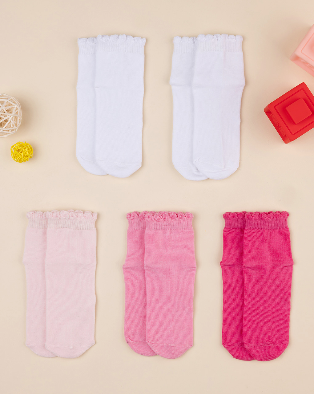 Pack 5 pares de calcetines de niña - Prénatal